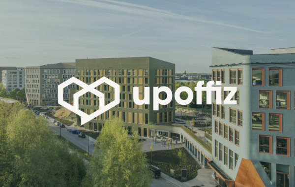 Logo van Upoffiz – kantoren en werkruimtes van Upgrade Estate.