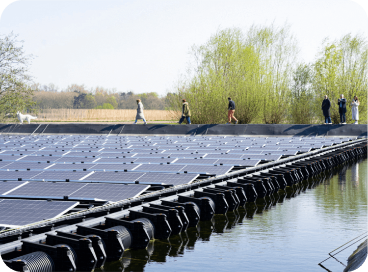 Zonnepark van Upgrade Estate voor hernieuwbare energie