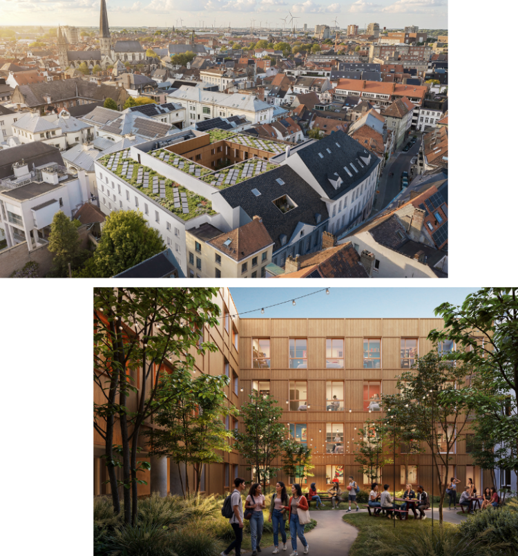 Flow Upkot - studentenkamers in centrum Gent