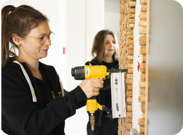 Upcycling en hergebruik in projecten voor het Look&feel team.
