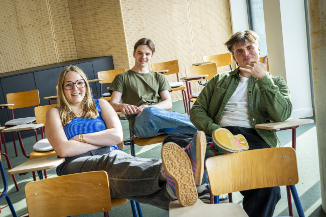 Tijl, Keet en Staf. De kinderen van Nele en Koenraad.