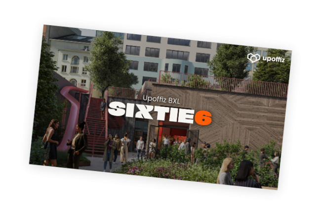 mock-up brochure Sixtie6 kantoorruimte