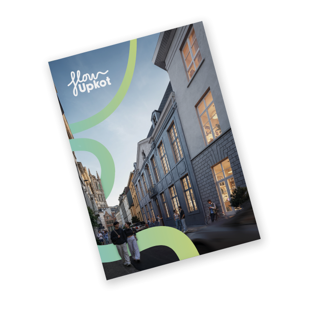 Flow Upkot mock-up brochure