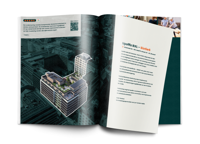 mock-up brochure Sixtie6 kantoorruimte