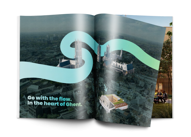 Mock-up brochure Flow Upkot