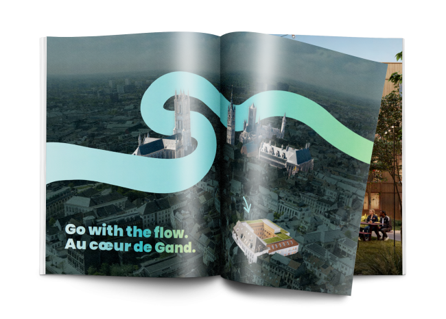 Mock-up brochure Flow Upkot