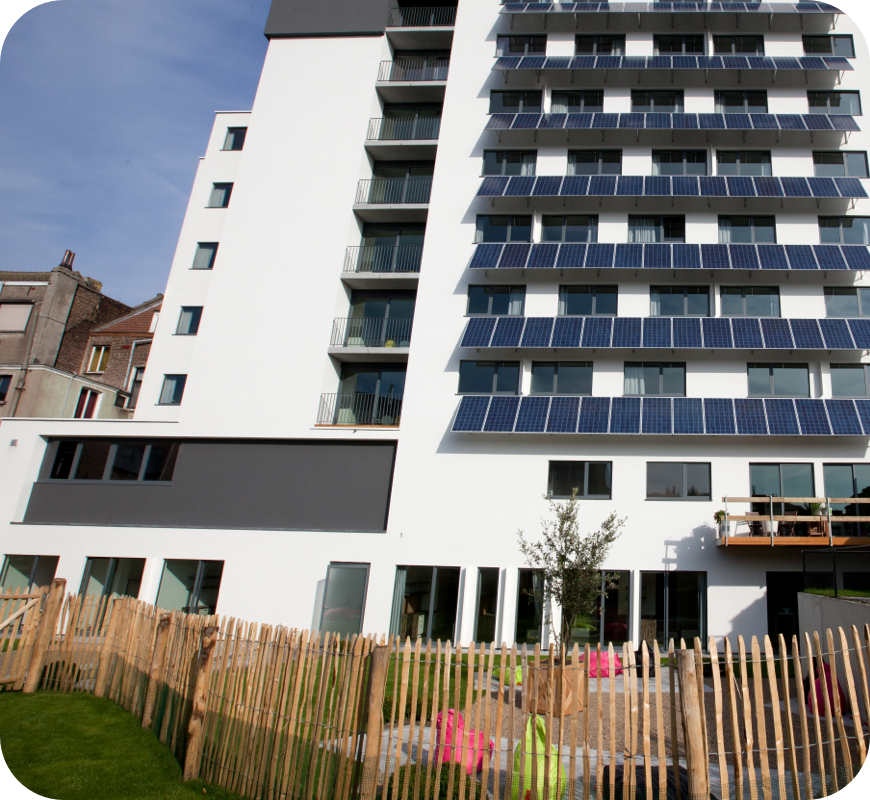 Duurzaam gebouw van Upgrade Estate.