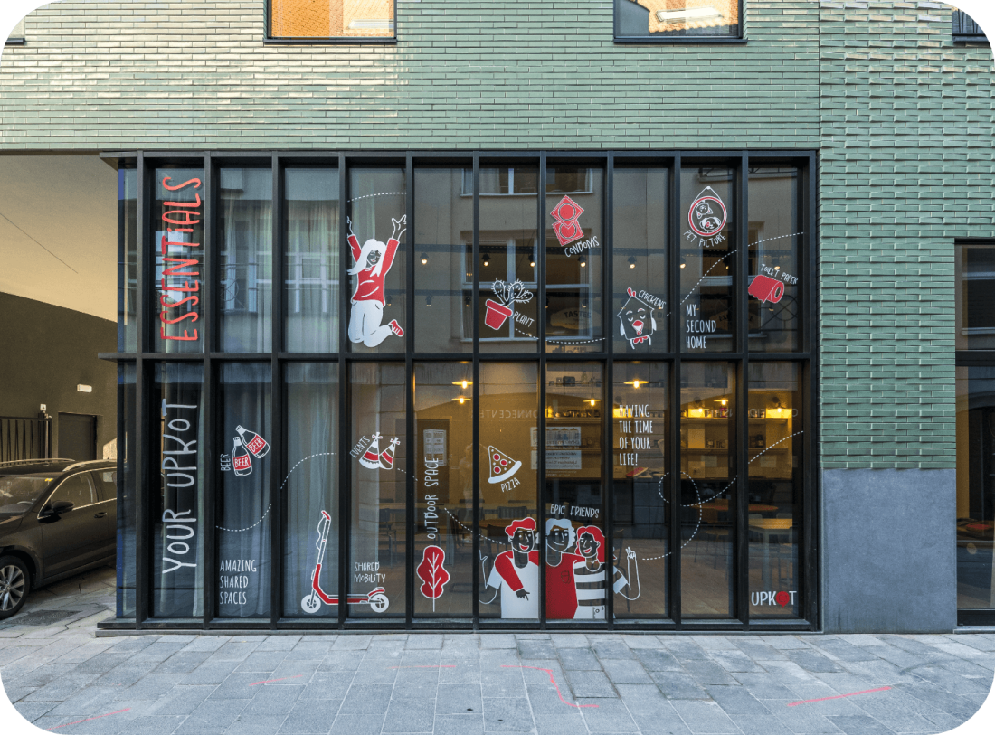 Upkot gebouw Yum Upkot in Kortrijk