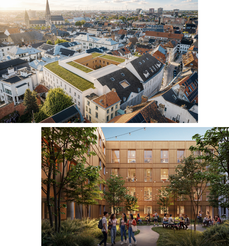 Flow Upkot - studentenkamers in centrum Gent